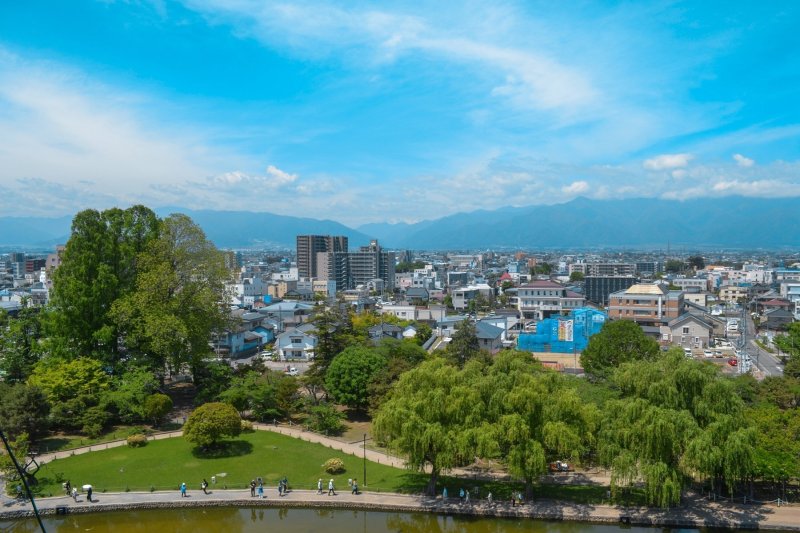 Nagano Panoramic View Of The City