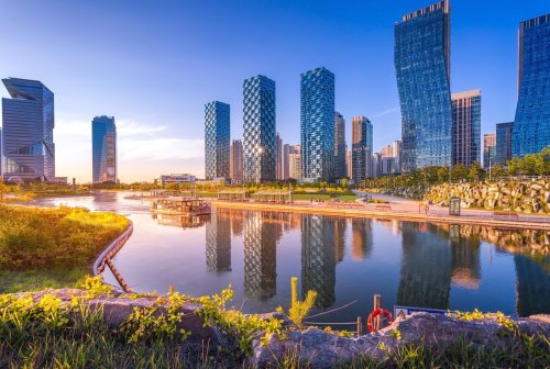 Central Park In Songdo International Business District, Incheon South Korea