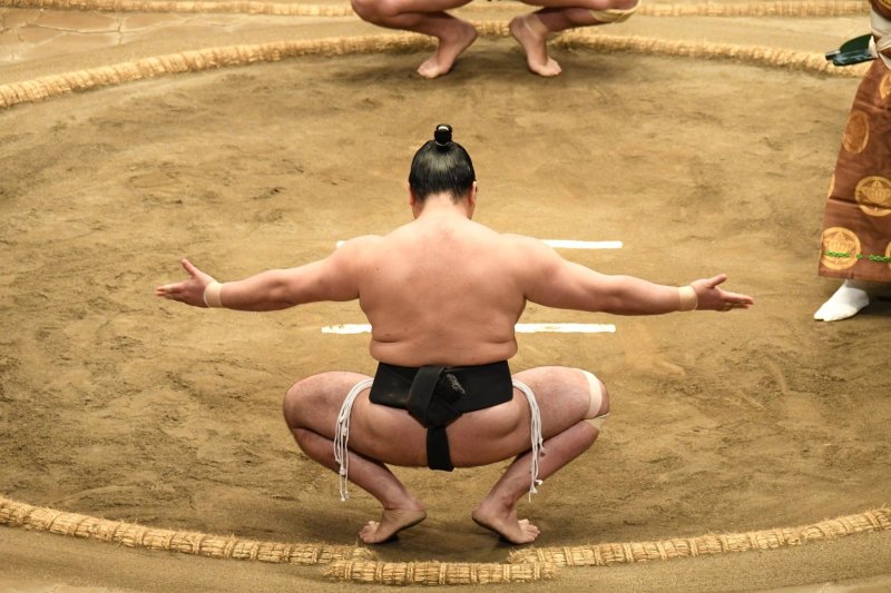 Sumo Wrestling Tournament In Japan