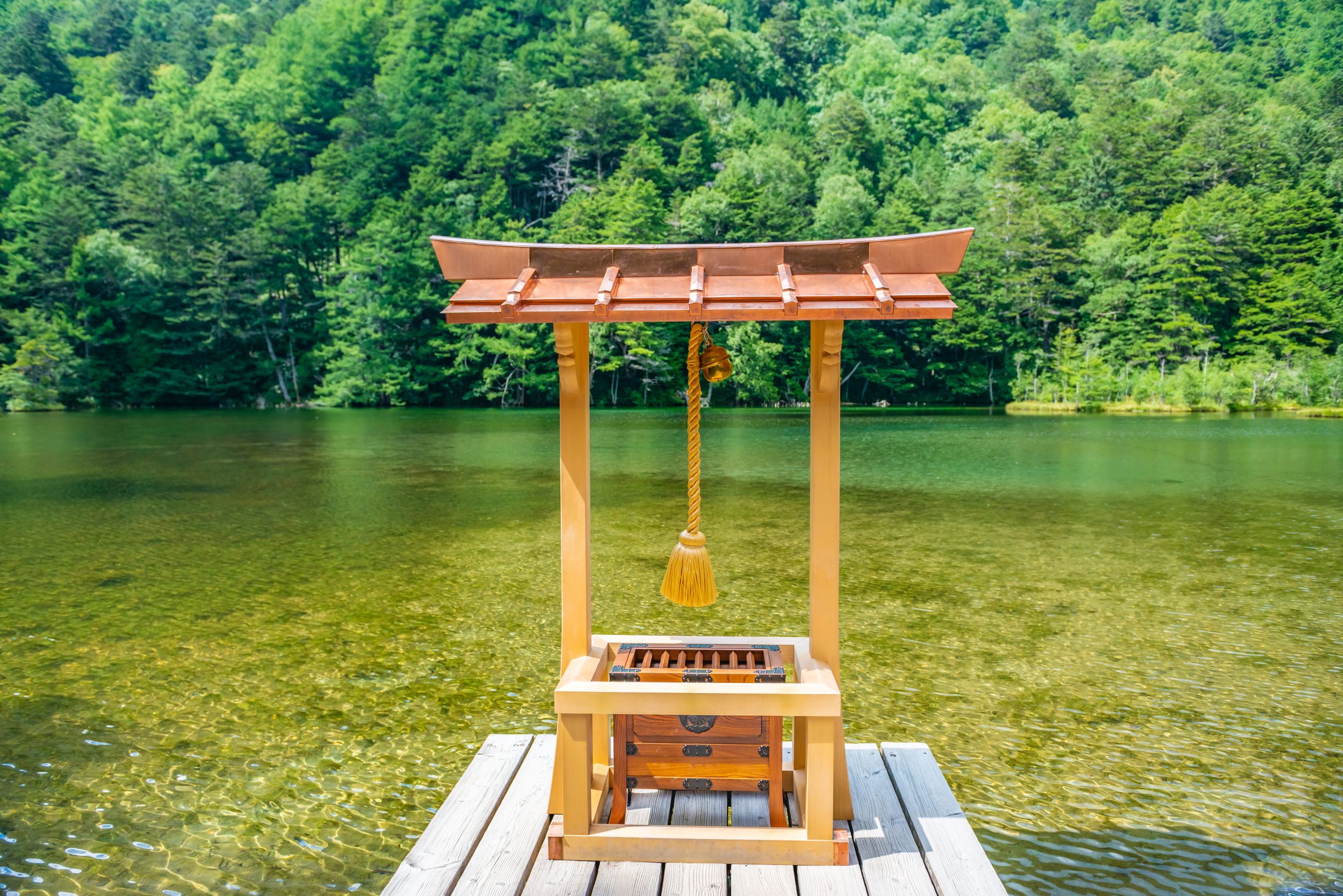 Myojin Pond Hotaka Rear Shrine Kamikochi