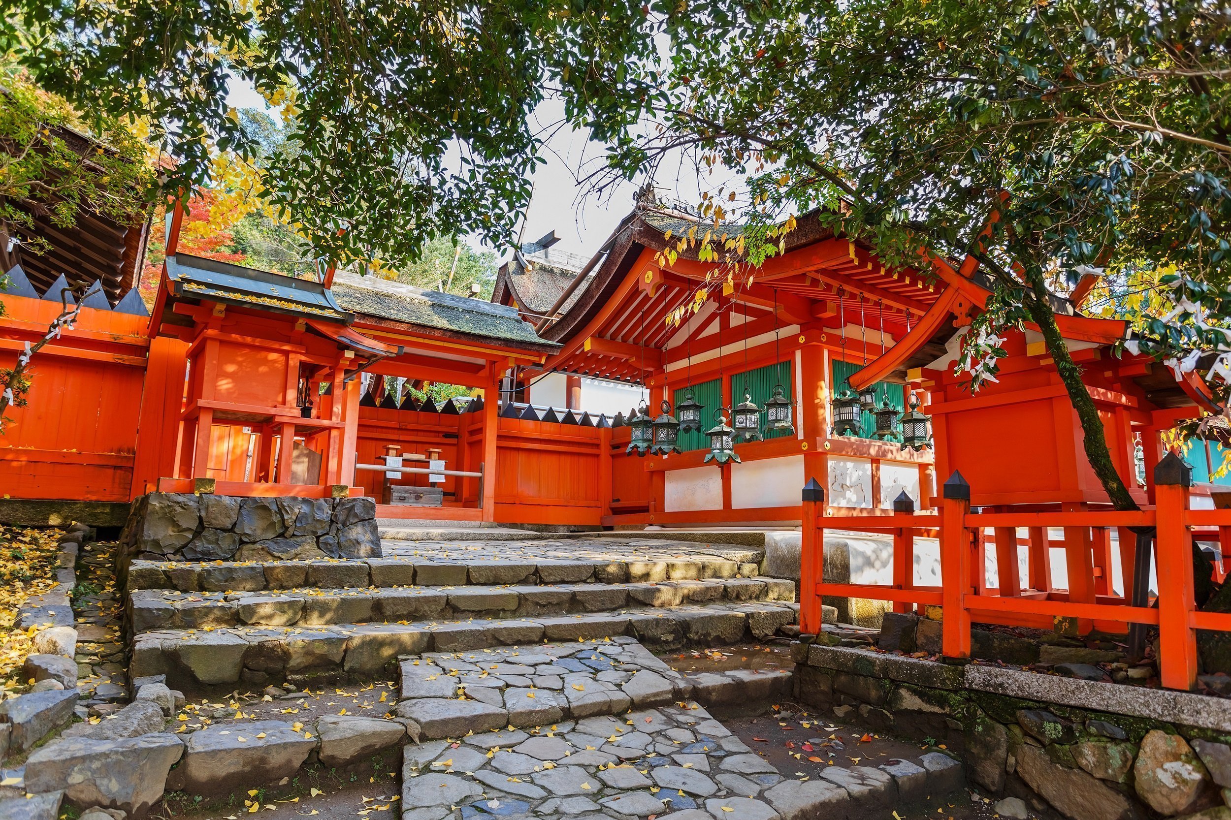 Stairs To Kasuga Taisha Shrine In Nara