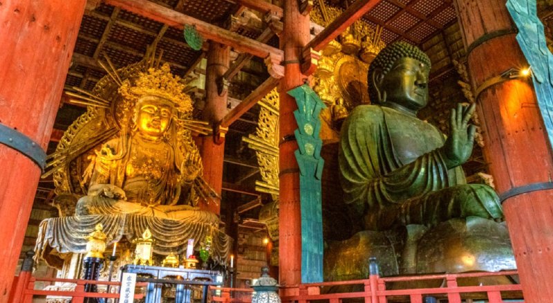 Great Buddha At Todaji Temple Nara