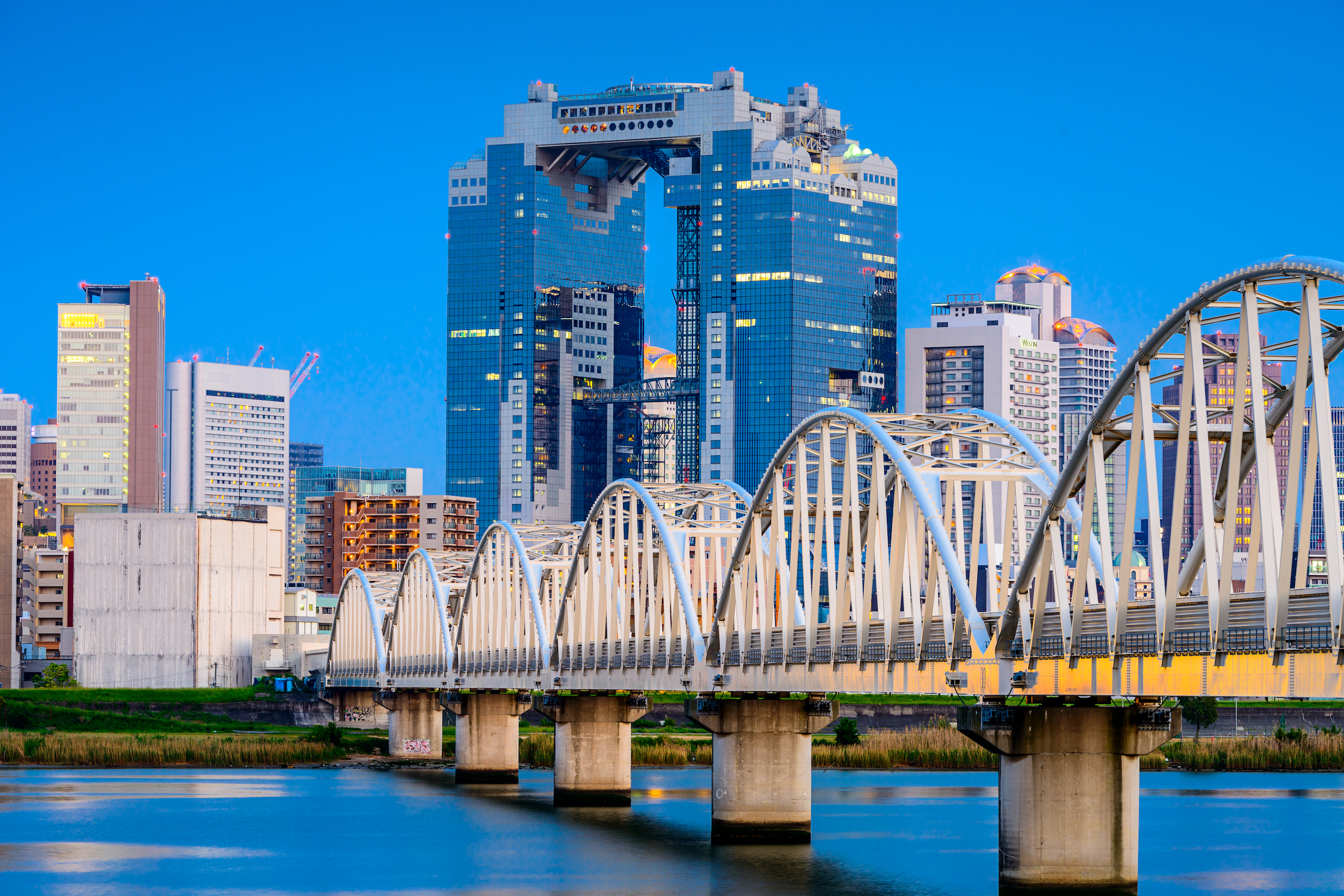 11 Day Ultimate Japan Private Tour Package - Osaka, Japan Skyline On The Yodogawa River